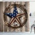 thumbnail image 3 of mvhsuoem Independence Day Texas Star Polyester Shower Curtain, 72" x 72" Waterproof, 3 of 6