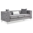 thumbnail image 3 of Glory Furniture Paige Velvet Sofa in Gray, 3 of 6