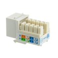 thumbnail image 4 of CableWholesale.com CAT6 Keystone Insert Jack - Insert Modulaire - Chat 6 - RJ-45 - Blanc, 4 of 4