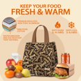 thumbnail image 5 of Dog Bones and Dog Footprints Insulated Lunch Bag for Women & Adults,Large Portable Soft Cooler Lunch Bag,Thermal Food Storage Tote with Pearl Cotton,8.66L,8.75x5.75x9.5 Inch, 5 of 6