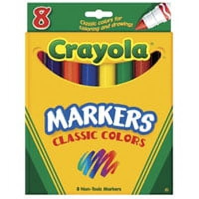 Crayola Broad Line Markers, Classic Colors - 8 Count, 2 Pack