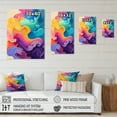 thumbnail image 4 of Designart Multicolor Swirly Clouds VII Canvas Wall Art, 4 of 5
