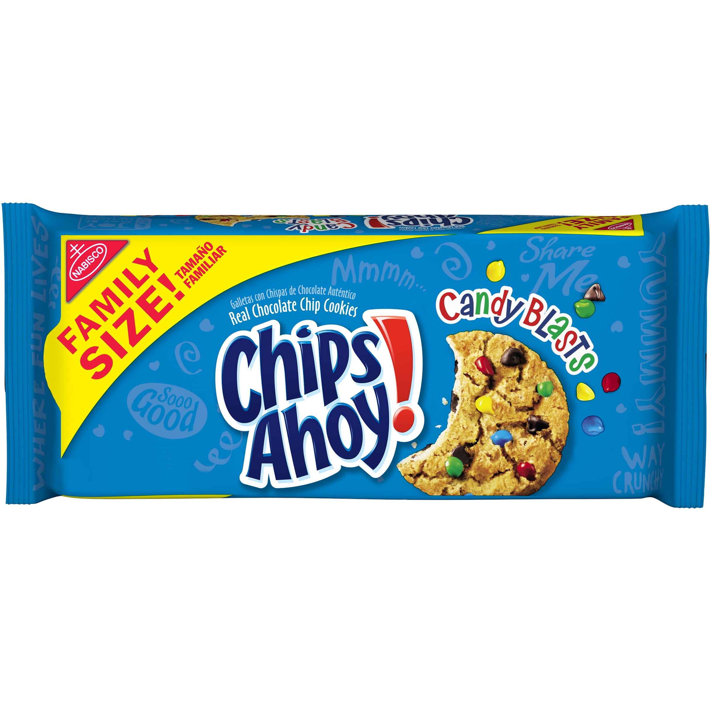 Chips Ahoy! Candy Blast Family Size Cookies, 1 package (18.9z)