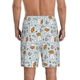 thumbnail image 2 of Balery Carrot Rabbit Men's Cotton Knit Pajama Shorts Waistband & Pockets,Short Pajama Pants-X-Large, 2 of 8