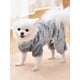 thumbnail image 3 of 1pc Pet Winter Jumpsuit With Leash Hole Pet Overall Hoodie, Solid Color Indoor Warm Home Clothes For Dogs And Cats, 3 of 4