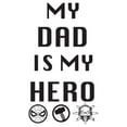 thumbnail image 2 of Boy's Marvel Avengers My Dad is My Hero  Graphic Tee White X Small, 2 of 4