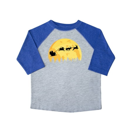 

Inktastic Santa Reindeer Christmas Silhouette Gift Toddler Boy or Toddler Girl T-Shirt
