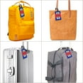 thumbnail image 5 of Haitian Flag Luggage Tag Pvc Identifier Card Holder Label Travel Bag Tag, 5 of 6