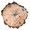 C, variant on Quiet Farmhouses Grains Wall Clock Operated with Annual Rings Print for Bedroom Kitchen Decors