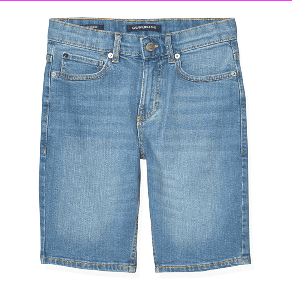 Calvin Klein Denim Shorts in Blue Womens Clothing Shorts Jean and denim shorts 
