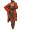 thumbnail image 2 of Fesfesfes Women Cardigan Women Long Sleeve T-Shirt Fall Sweater Cardigan Solid Blouse Tops Sale Clearance, 2 of 8
