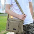 thumbnail image 3 of SHAR Men Shoulder Bag Backpack Military Canvas Crossbody Satchel Sling Messenger, 3 of 3