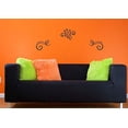 thumbnail image 4 of 3pc Swirls Wall Art Stickers Vinyl Decals Living Room Home Décor 8.5x6-Inch Black, 4 of 6