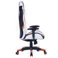 thumbnail image 2 of ViscoLogic PHOENIX Haut-Dos Sport Style Pivotant Réglable Inclinable Maison Bureau Ordinateur Chaise de Jeu (Noir-Orange-Blanc), 2 of 8
