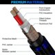 thumbnail image 2 of Guitar Cable 10FT Instrument Cables Electric Guitar Amp Cord 1/4 Inch Gold-Plated Jack 6.35MM Cable, 2 of 5