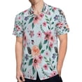 thumbnail image 4 of High Quality Hawaiian Shirts for Men Short Sleeve Aloha Beach Shirt Floral Summer Casual Button Down Shirts Blouses IKAX8T, 4 of 7