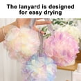 thumbnail image 6 of WYBXZ Bath Shower Loofah Sponge, Bath Mesh Pouf Shower Ball, Body Exfoliating Bath Sponge, for Women and Men, Scrubbing Bath, High Beauty and Friendly Bath, Soft and Non Scattering,Multicolor, 6 of 9