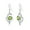 Aug-Peridot, variant on CACA LADY 925 Sterling Silver Birthstone Dangle Earrings for Women Birthday Anniversary Fine Jewelry for Women