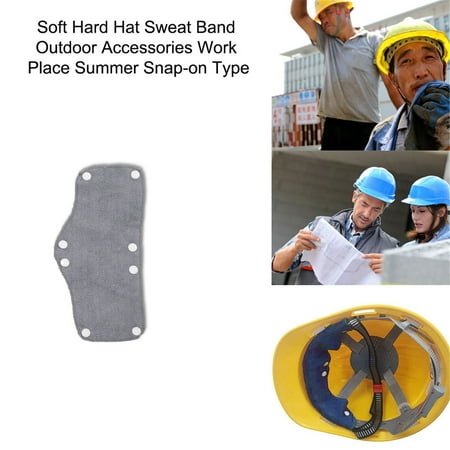 

Shiusina Heat Dissipating Snap-On Hard Hat Sweatband The Heat Easily Attaches Reusable