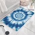 thumbnail image 3 of Blue Tie Dye Mandala Pattern Flannel Non Slip Door Rugs,Washable Door Mats Indoor,Decorative Door Mats,Dirt-Resistant and Absorbent Doormat for Entrance,Bedroom,Kitchen,Bathroom,23.5x16in(60x40cm), 3 of 5