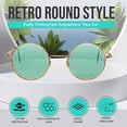 thumbnail image 2 of Sunny Pro Retro Round Sunglasses Small Colored Lens Hippie John Lennon Glasses, 2 of 7