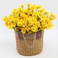 thumbnail image 4 of 5 Piece Sunset Mums Fall Floral Arrangement Realistic Silk Flowers For Home Windproof Design 5PCS, 4 of 5