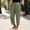 A1 Light green, variant on Casual Linen Pants for Women Harem Pants Barrel Trousers Loose Fit Capris Pants High Waisted Drawstring Straight Leg Pants Elastic Waist Trousers With Pockets Lounge Pants for Women Beach