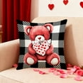 thumbnail image 2 of chaungfeng Valentines Day Throw Pillow Covers 18 x 18 Inch, Love Heart Tree Spring Farmhouse Red Cushion Case for Home Living Room Bedroom Sofa Couch Decoration (#17), 2 of 6