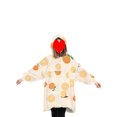 thumbnail image 3 of goowrom Family Cartoon Digital Printing Lamb Wool Warm Hooded Blanket, 3 of 9