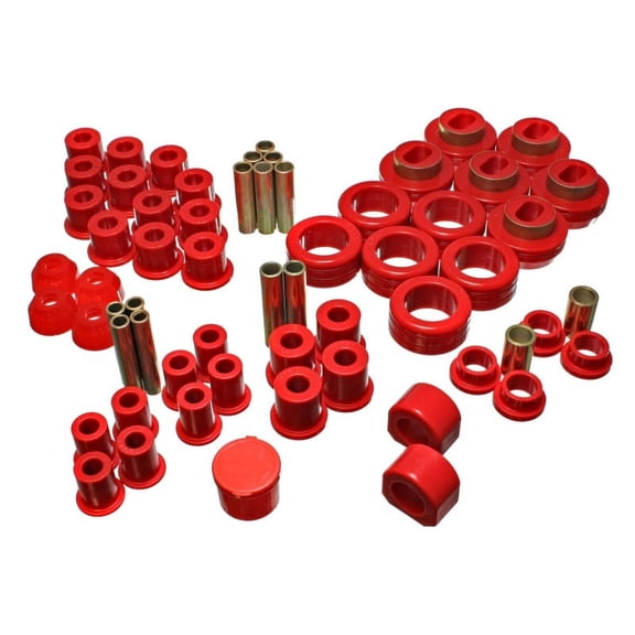 Energy Suspension 81-87 Chevy/GMC 4WD (W/ Stock Front Springs) Red Hyper-flex Master Bushing Set