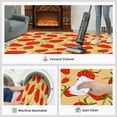 thumbnail image 5 of Red Strawberry Rug, Simple Fruit Area Rugs For Bedroom, Upholstery Carpet With Non-Slip Backing, Soft Washable Rugs For Living Room Study Room, 5 of 7