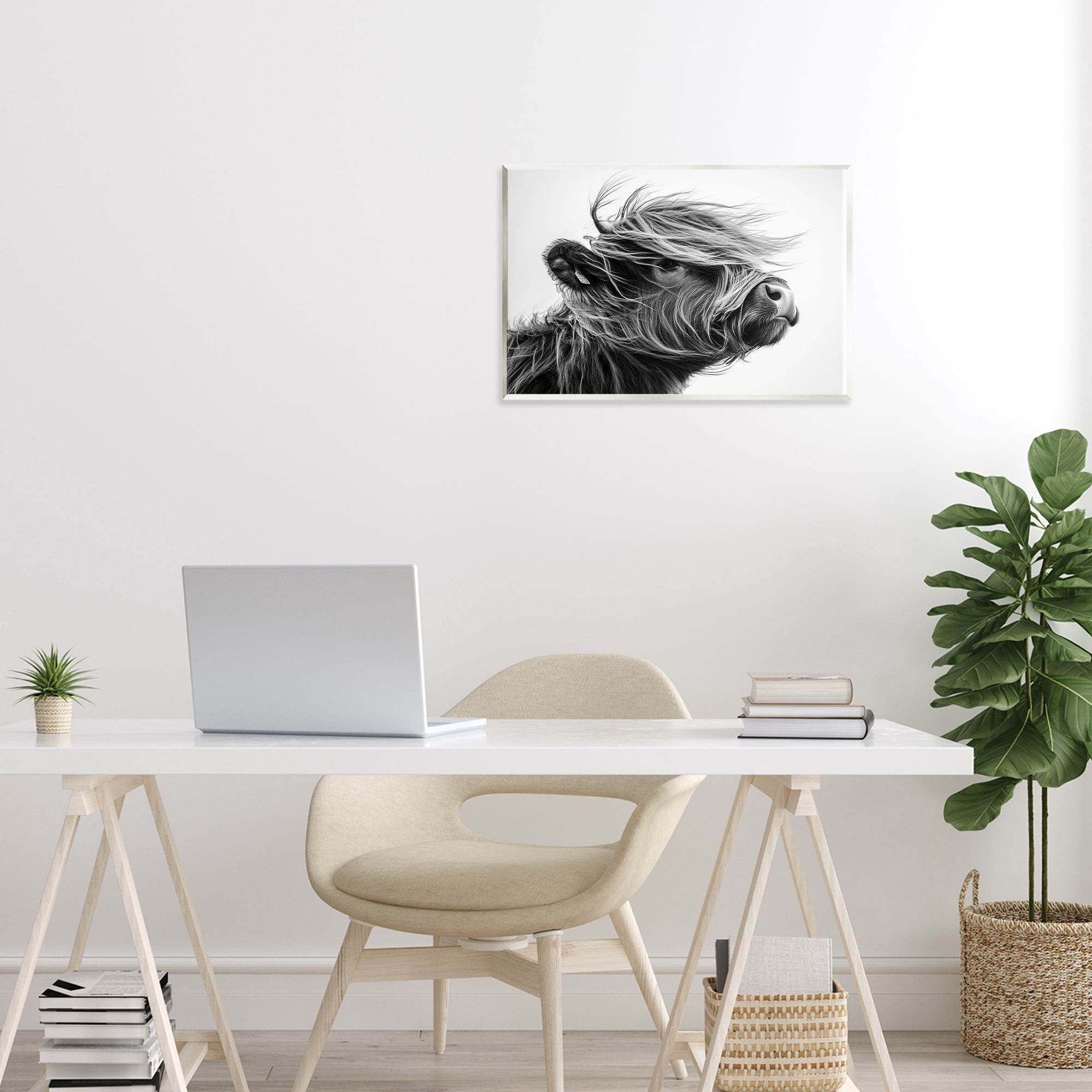 Stupell Industries Handsome Highland Portrait Wall Plaque Art, design by Tina LeCour