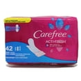 thumbnail image 2 of Carefree Acti-Fresh Body Shape Pantiliners Long To Go Unscented Liners, 42 Count, 2 Pack, 2 of 5