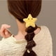 thumbnail image 1 of Cinta para el cabello tipo cordón telefónico, diadema alta para mujer, nueva cinta para el cabello tipo coleta, de cuero, elástica y con anillo elástico., 1 of 6