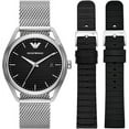 thumbnail image 4 of Emporio Armani Stainless Steel Mesh Mens Watch and Interchangeable Strap, 4 of 4