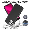 thumbnail image 7 of For T-Mobile REVVL 8 Pro 2025 Rugged Hybrid Dual Layer Shockproof Case TPU + PC Cover [Black], 7 of 7