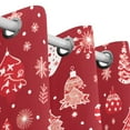 thumbnail image 3 of Christmas Decorations Red Black Out Curtains 84 Inch Length for Bedroom Living Room Windows 2 Panels Set, 3 of 6