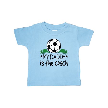 

Inktastic Soccer My Daddy is the Coach Gift Baby Boy or Baby Girl T-Shirt