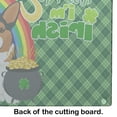 thumbnail image 5 of Sable Pembroke Corgi St. Patrick's Day Glass Cutting Board Large 12 in x 15 in, 5 of 5