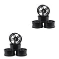thumbnail image 1 of Shengyu 4 Pieces52mm Elastic *RC Car Tires Wheel Rims Hub Running Racing Drifting Tyres On-road Crawer Assembly Accessories Five Star/Black 2Set, 1 of 6