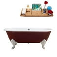 thumbnail image 3 of 69" Cast Iron R5000GLD-CH Soaking Clawfoot Tub and Tray with External Drain, 3 of 3