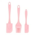 thumbnail image 2 of Silicone Spatula Set, DIY Bread Cake Butter Cream Scraper, Baking Mixing Tools Kitchen Gadgets, Pink, 2 of 4