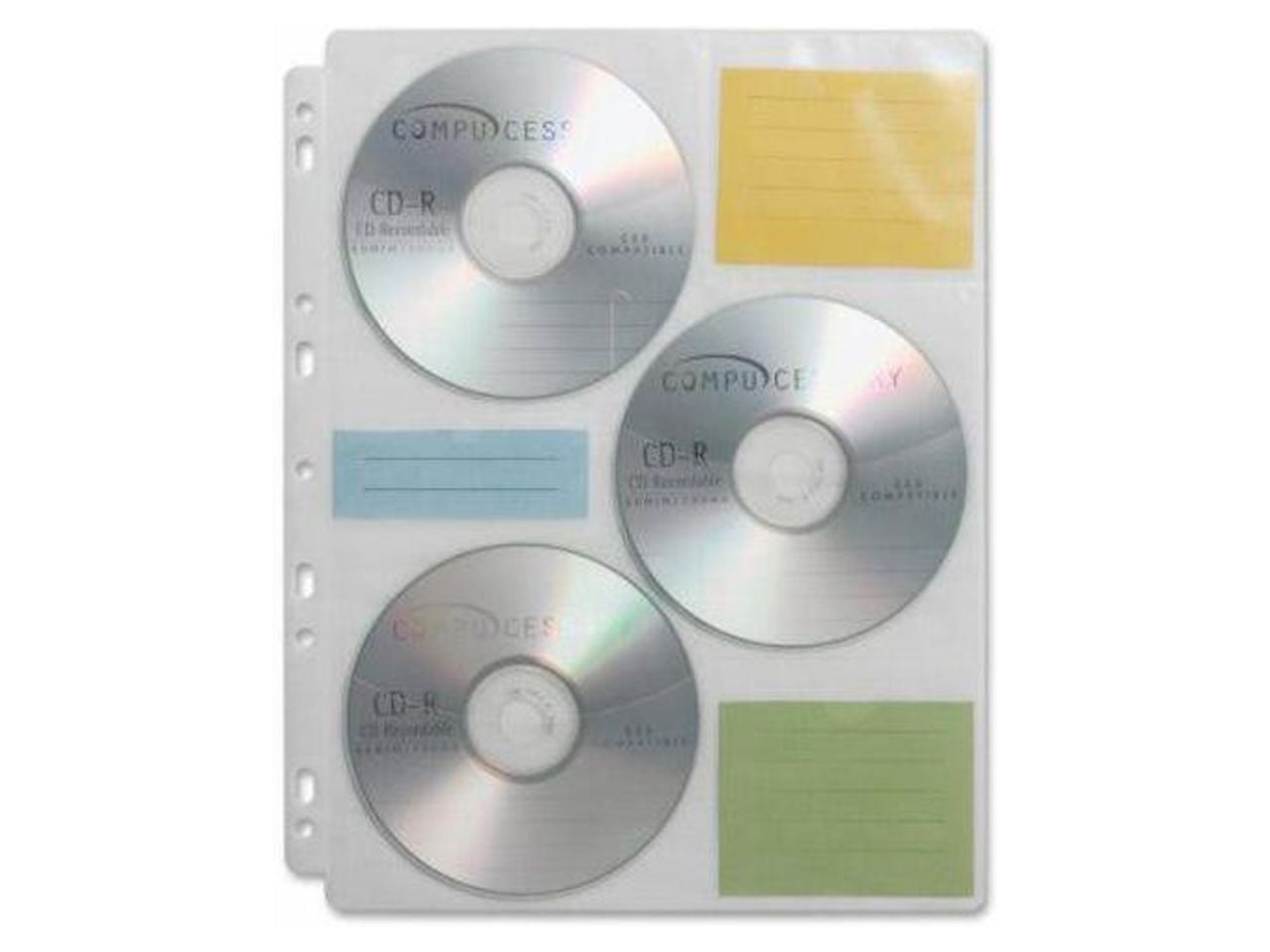C-line Deluxe CD Ring Binder Storage Pages - CLI61948 - Shoplet.com