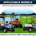 thumbnail image 3 of Golf Cart Turn Signal Kit with Horn and Brake Switch, Street Legal 9-Pin Plug Upgrade Blinker Switch Kit for 12V EZGO, Club Car DS, Yamaha, 3 of 11