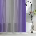 thumbnail image 2 of Ombre Purple Gray Fabric Shower Curtain Gradient Color Washable Shower Curtains for Bathroom, Waterproof Bath Curtain with Hooks Home Decor 36x72in, 2 of 8