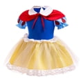 thumbnail image 4 of ATAIKU 3M-18M Infant Baby Girls Princess Dress Up Romper Onesie Tutu Dress Bodysuit with Headband Birthday Halloween Christmas Party Dresses, 4 of 8