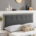 thumbnail image 2 of Tufted Headboard, Queen Size, Wood, Fabric, Grey Gray, Modern Contemporary Urban Design, Bedroom Master Guest Suite, 2 of 9