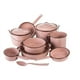 thumbnail image 1 of Batería De Cocina De Peltre Rubí 11 Piezas Color Rosa Cinsa, 1 of 4