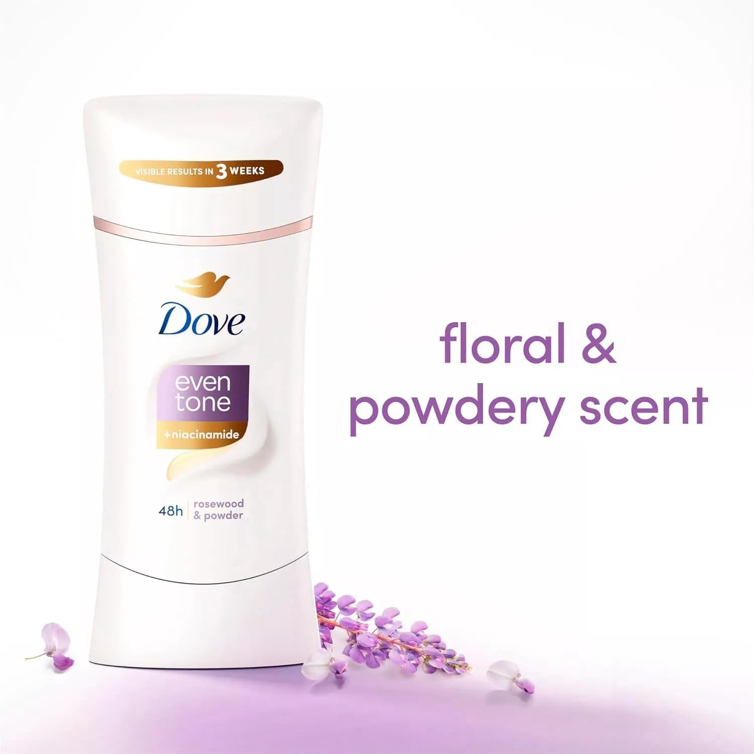 Dove Even Tone Antiperspirant Deodorant for Uneven Skin Tone Restoring Powder Sweat Block for All-Day Fresh Feeling 2.6 oz 3 Count