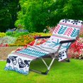 thumbnail image 4 of Serviette de Fauteuil Inclinable de Plage Douce et Confortable Housse de Chaise Longue, 4 of 6